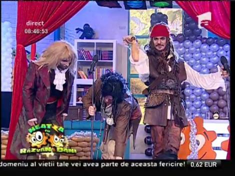 "Bestia" Dani și Răzvan "Jack Sparrow", duel în versuri pentru frumoasa Bella
