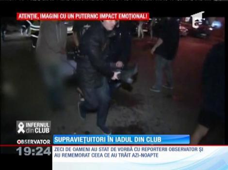 Incendiu în club Colectiv. Supravieţuitori în iadul din club