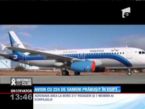 Un avion de pasageri cu 224 de oameni la bord s-a prăbuşit în Egipt