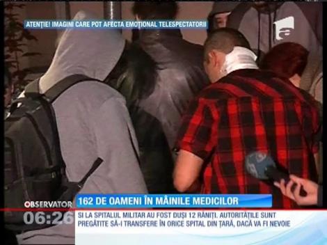 Incendiu în clubul Colectiv. Spitalele de urgenţă din Capitală abia au făcut faţă numărului mare de răniţi