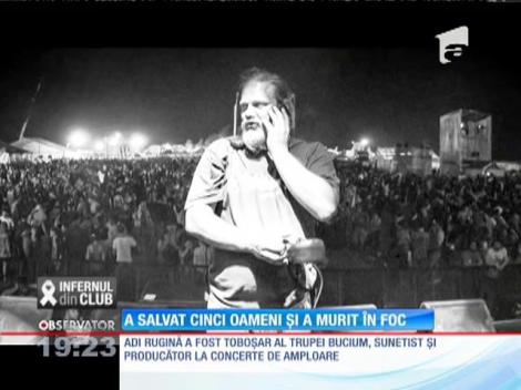 Incendiu în club Colectiv. Adrian Rugină a murit salvând 5 oameni