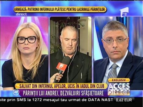 Tragedia din clubul Colectiv | Părinții lui Andrei: ”Am vorbit cu al înainte să meargă la concert”