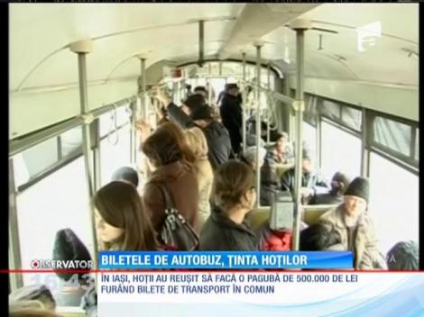 Biletele de transport în comun, ținta hoților
