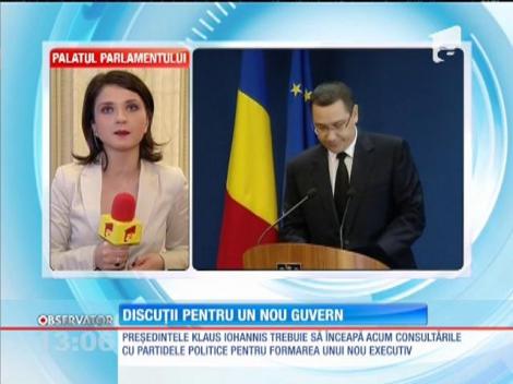 Klaus Iohannis trebuie să înceapă discuţiile cu partidele politice pentru formarea unui nou executiv