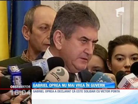 Gabriel Oprea nu mai vrea în Guvern