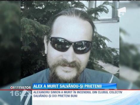 Tragedia din clubul Colectiv | Alexandru Simion a murit salvându-și prietenii
