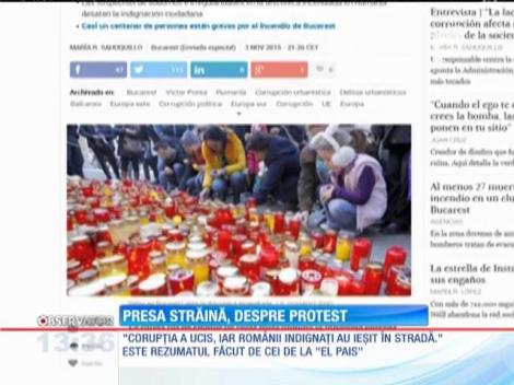Subiectul marşului din Bucureşti a fost preluat de presa străină