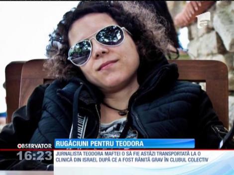 Tragedia din clubul Colectiv | Teodora Maftei va fi transportată la o clinică din Israel