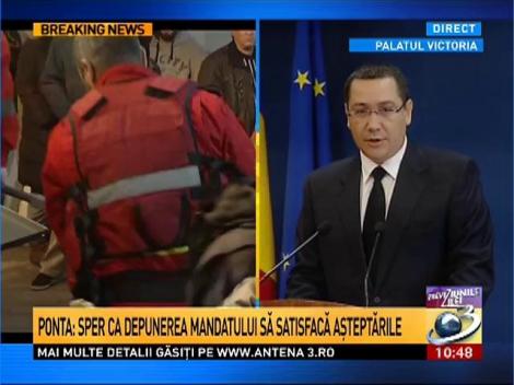 Victor Ponta îşi dă demisia