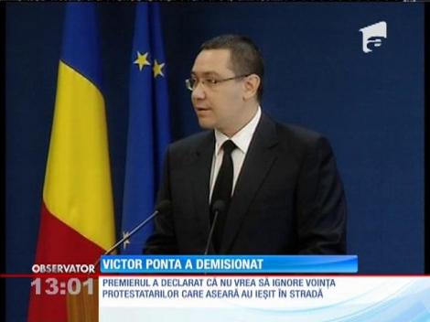 Victor Ponta a demisionat din funcţia de Prim Ministru
