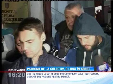 Patronii clubului Colectiv, arestaţi preventiv pentru 30 de zile