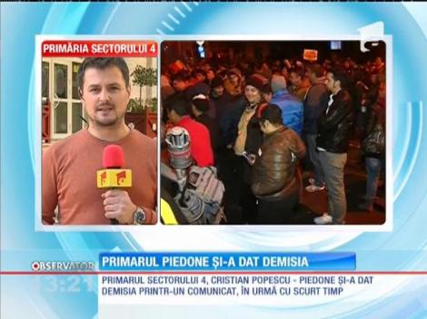 Primarul Cristian Popescu Piedone şi-a dat demisia