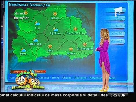 Vremea cu Flavia Mihăşan! Soarele va fi pe cer și astăzi!