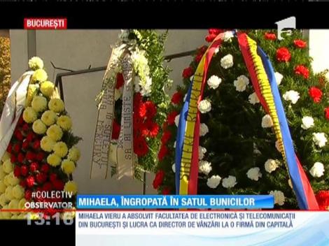 Mihaela Vieru a fost înmormântată în satul bunicilor din Vrancea