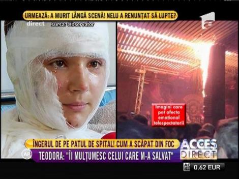 Îngerul de pe patul de spital. Cum a scăpat din focul din clubul Colectiv