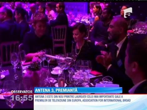 Antena 3, premiată la Gala Association for International Broadcasting