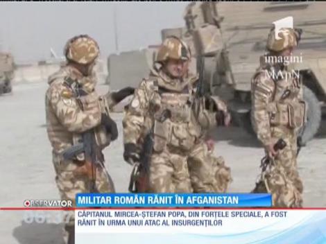Un ofiţer român a fost rănit într-un atac în Afganistan