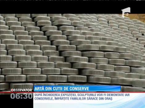 Expoziţie inedită la New York. Opere de artă realizate din cutii de conserve