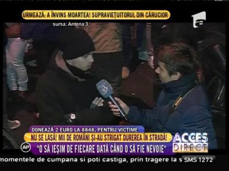 Mii de români și-au strigat durerea în stradă: ”O să ieșim de fiecare dată când este nevoie”