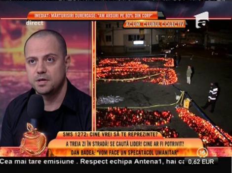Dan Badea: "Vom face un spectacol umanitar în memoria victimelor!"