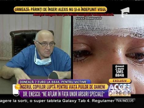 Profesor doctor Dan Mircea Enescu: ”Sunt arsuri diferite. Au o evoluție nespecifică”