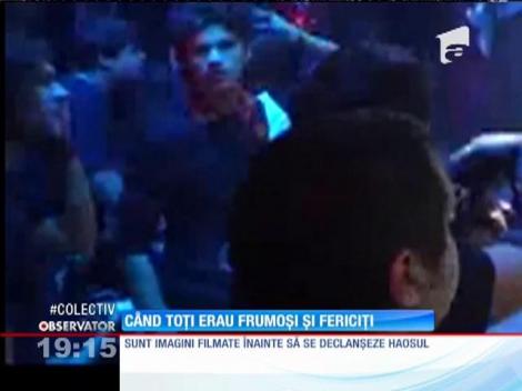 Imaginile filmate în timpul concertului din Colectiv, pe internet