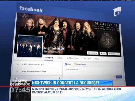 Finlandezii de la Nightwish nu renunță la concertul din Capitală