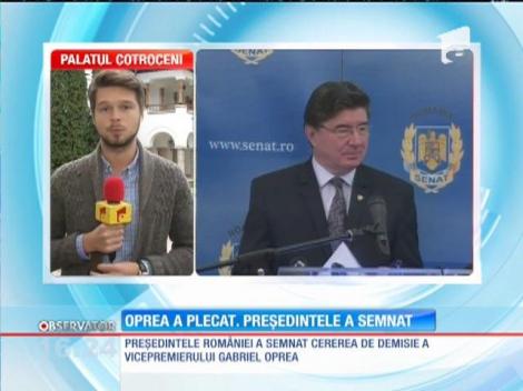 Gabriel Oprea şi-a dat demisia din funcţia Vicepremier