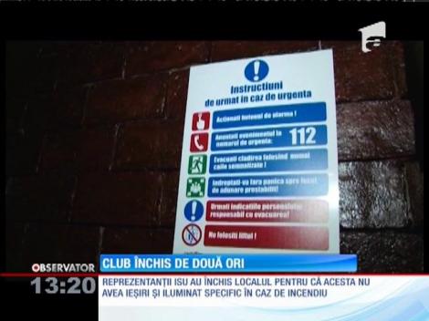 Club închis de două ori de reprezentanții ISU