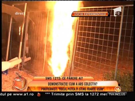 Demonstraţie! Cum a ars club Colectiv