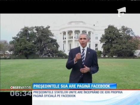 Barack Obama şi-a făcut pagină Facebook