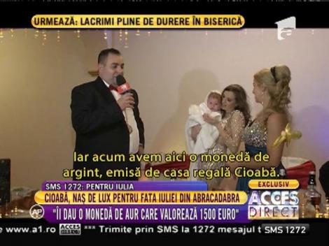 Daniel Cioabă, naş de lux pentru fata Iuliei din Abracadabra