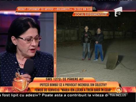 Georgiana Iacobescu, femeia de serviciu din club Colectiv: "Maria Ion lucra a treia oară în club"