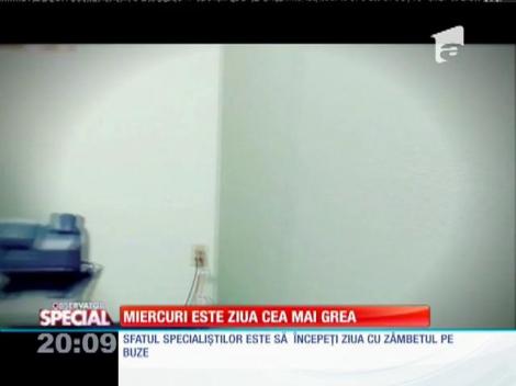 SPECIAL! Miercurea este cea mai grea zi din săptăm&acirc;nă