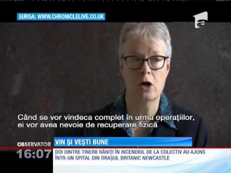 Vești bune pentru cei doi răniţi internați în spitalul din Newcastle