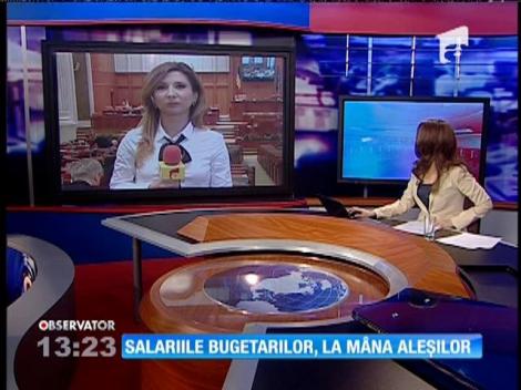 Mărirea salariilor la stat va fi decisă în Parlament