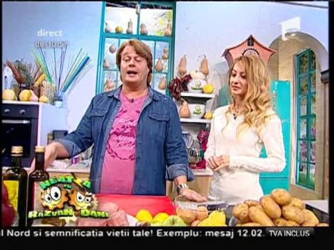 Simplu de gătit! Şniţel muzical, un preparat gustos, cu nuci pecan şi gutui