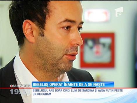 Premieră medicală! O fetiţă de doar un kilogram a fost operată în burta mamei