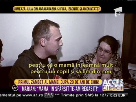 Primul zâmbet al mamei Dorina, după 20 de ani de chin!