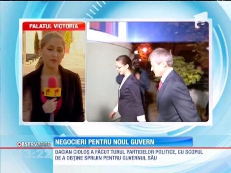 Dacian Cioloş a făcut turul partidelor politice, cu scopul de a obţine sprijin pentru guvernul său