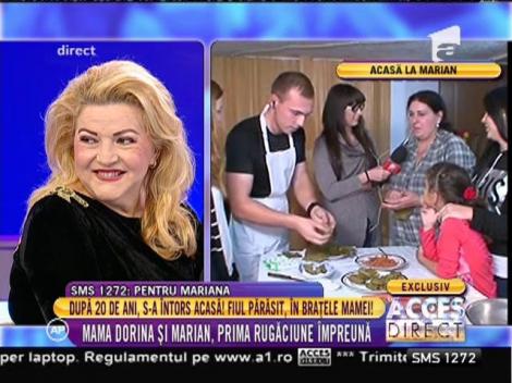 Mama Dorina și Marian, prima rugăciune împreună