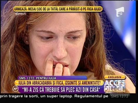 Valeria, mama Iuliei: "Fata mea nu doarme cu nopțile. E amenințată în continuu de proprietarul locuinței în care stă!"