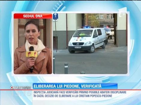 Eliberarea din arest a lui Cristian Popescu Piedone este verificată de Inspecţia Judiciară