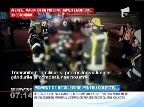 În Parlamentul European, moment de reculegere pentru drama din Colectiv