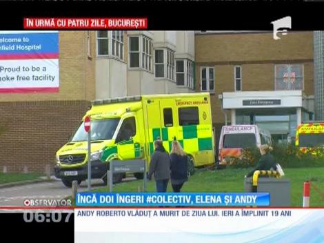 Elena şi Andi Roberto, doi tineri care au supravieţuit infernului din Colectiv, au murit în spitale