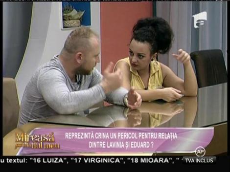 Despărțirea lui Cosmin de Crina, motiv de ceartă între Eduard și Lavinia