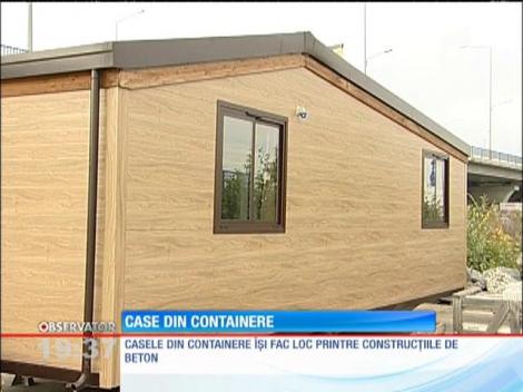 Casele din containere îşi fac loc printre construcţiile de beton