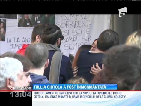 Italienii şi-au luat rămas bun de la Tullia Ciotola, tânăra care a murit în tragedia din Colectiv