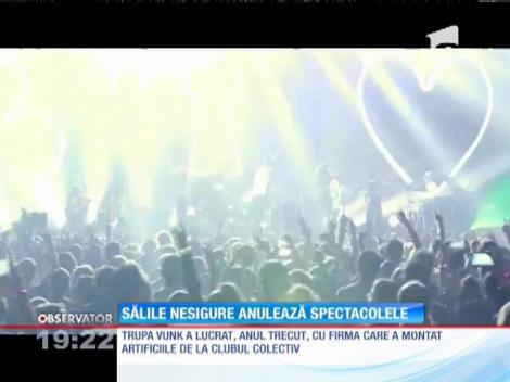 Sălile nesigure anulează spectacolele