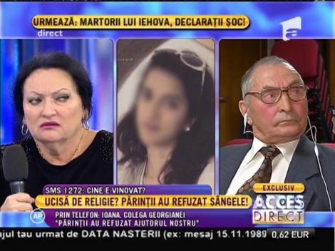 Ioana, colega Georgianei: "Părinții nu ne-au lăsat să o ajutăm"